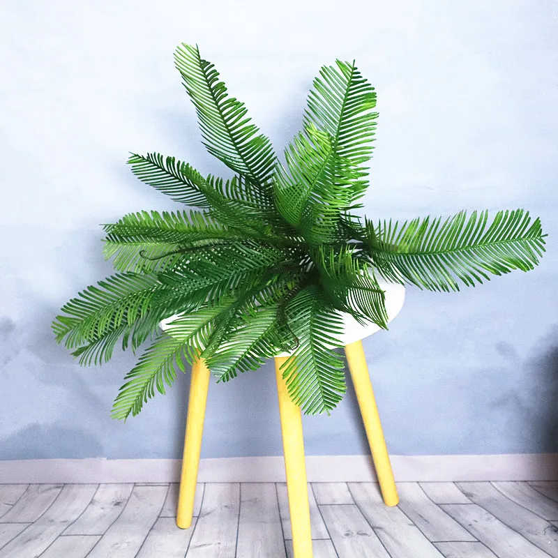 Большие искусственные зеленые растения пластиковое Кованое железное дерево