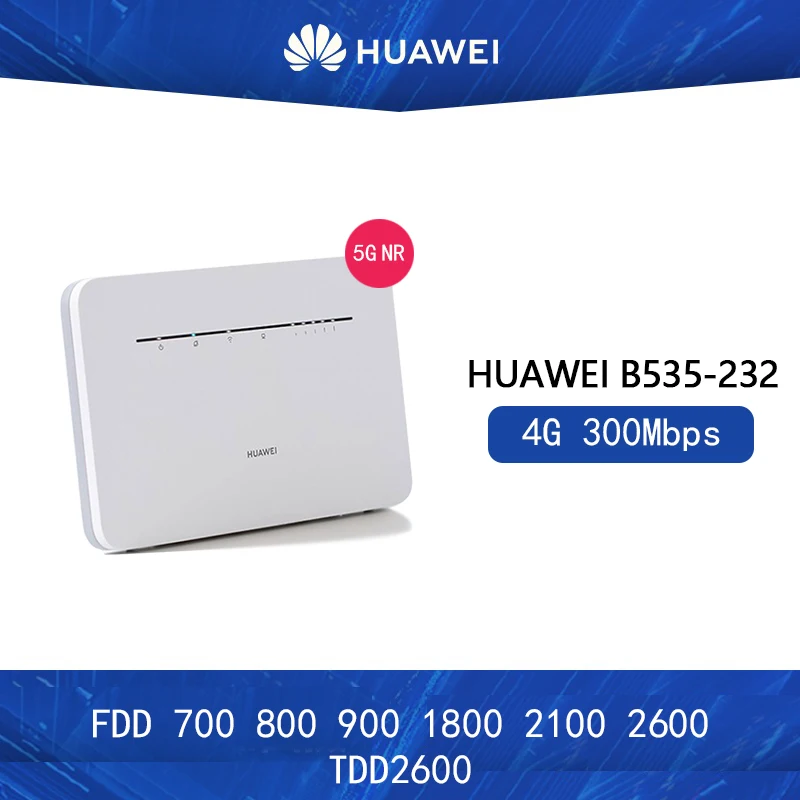 

Разблокированный B535-232 роутер HUAWEI B535, 4G 300 Мбит/с, CPE роутер, Wi-Fi точка доступа, со слотом для сим-карты, PK b525