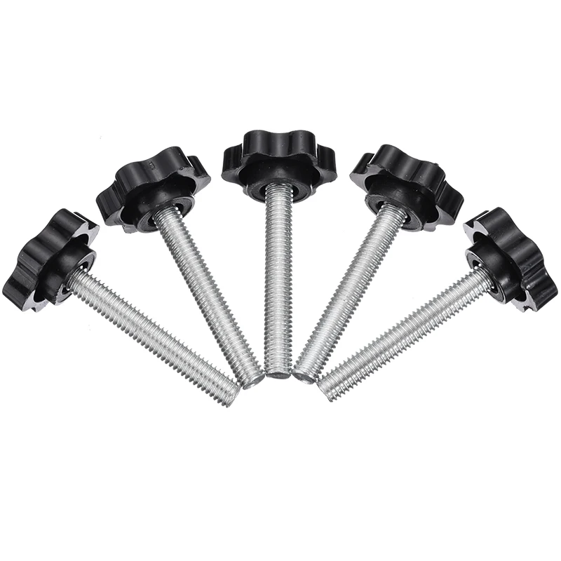 5 шт./компл. M6 x 40mmThread в форме звезды зажимные гайки ручка для промышленного оборудования бакелит Пластик головка ручным винтом