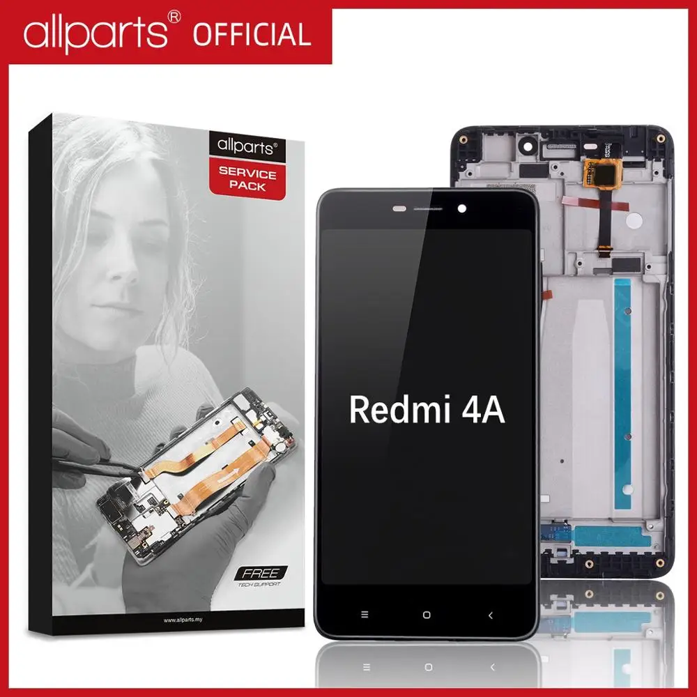 Дисплей для Xiaomi Redmi 4a LCD в сборе с тачскрином Оригинал 5.0'' черный белый