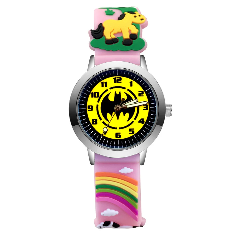 

Fashion Cartoon Cute pretty style Children's Watches Kids Student Girls Boys Quartz 3D Silicone Wrist Watch JA157