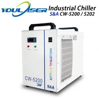 sa cw5200 cw5202 industry air water chiller for co2 laser engraving cutting machine cooling 150w laser tube