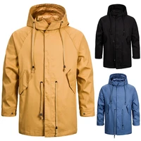 mens jackets 2021 spring new mens european and american mens casual hooded jackets solid color jacket men