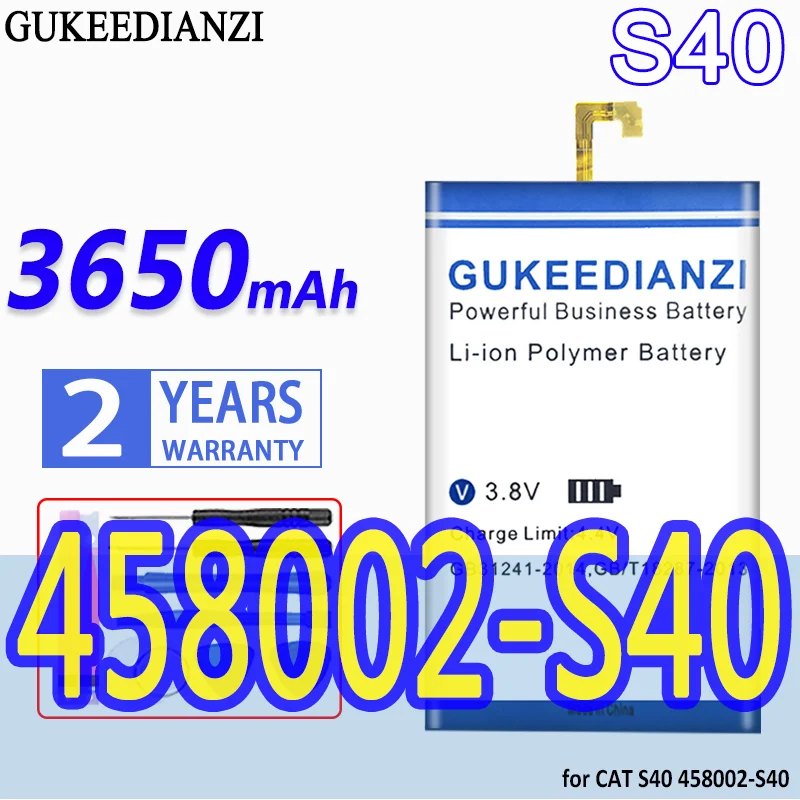 

3650mAh GUKEEDIANZI High Capacity Battery for CAT S40 458002-S40 Bateria