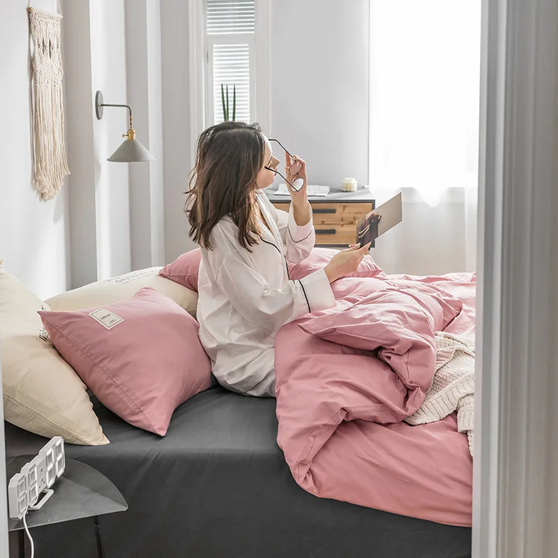 Хлопковые однотонные Цвет Стёганое одеяло покрывало один 40 хлопок крышка