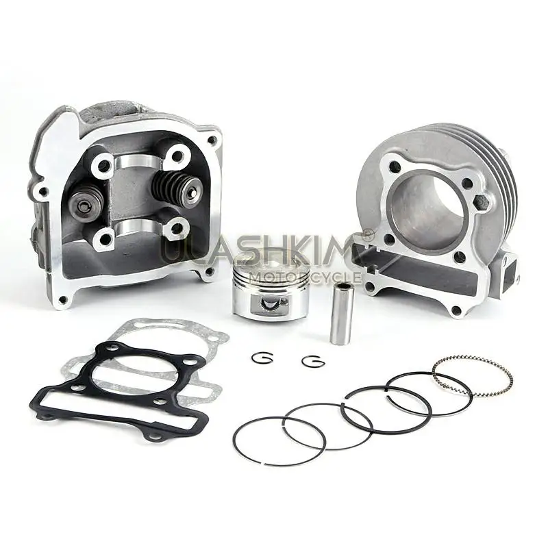 GY6 50 80 upgrade 100 cc 137QMA QMB139 4T Комплект цилиндров головка гоночного выхлопного A9
