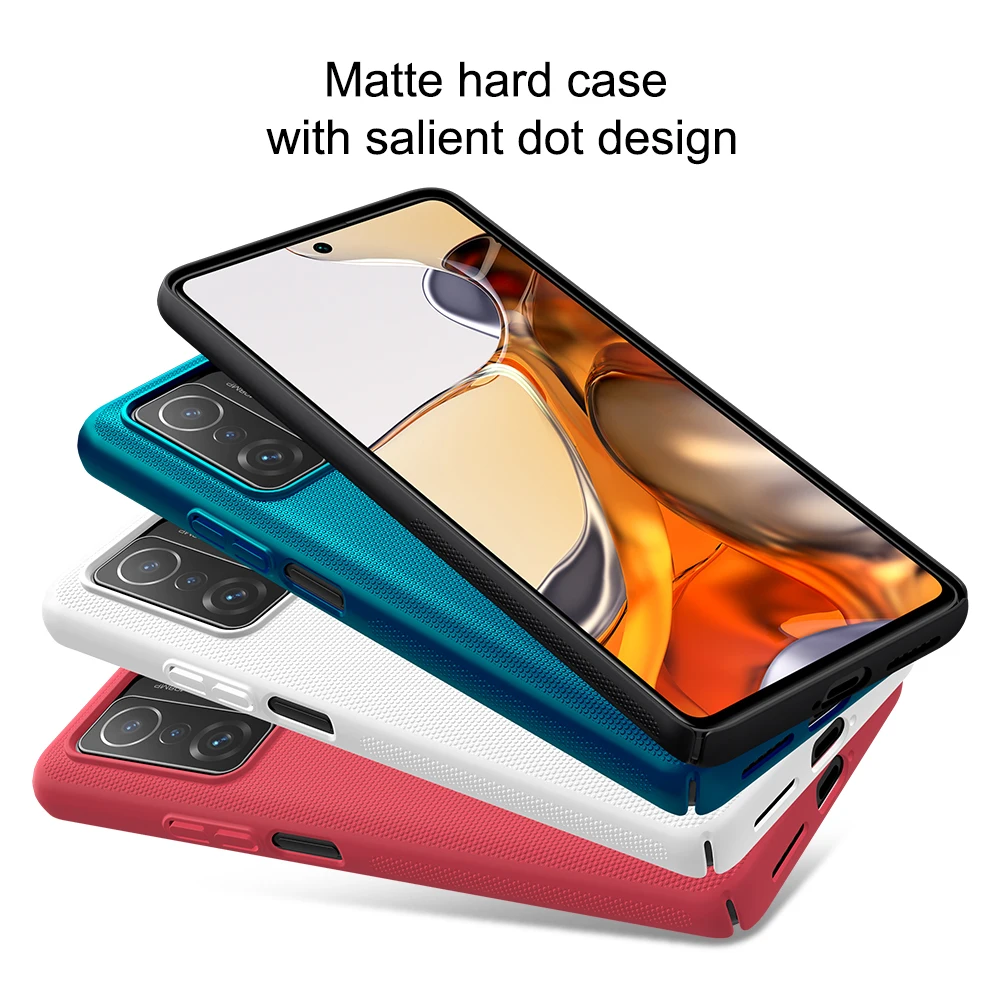 for Xiaomi Mi 11T 12 Pro 5G 12X 11i Case Nillkin Frosted Shield Slim Hard Shockproof Back Cover on POCO F3 X4 X3 NFC M4 Pro 4G
