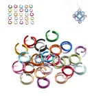 300 шт.лот 6 8 10 мм Металлические красочные открытые соединительные кольца, разрезные кольца, соединительные кольца для изготовления ювелирных изделий своими руками, фурнитура