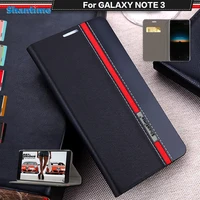 for samsung galaxy note 3 case flip luxury fashion pu leather case for galaxy n9005 silicon soft back cover with phone stand