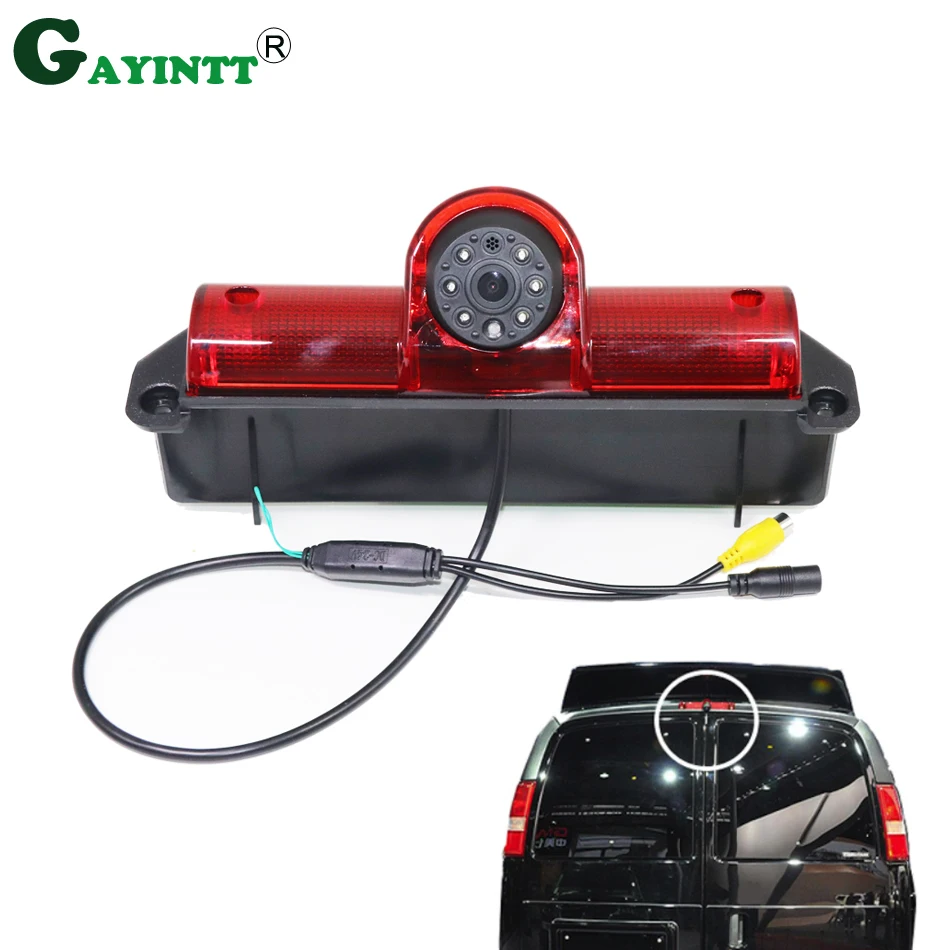 HD Car Brake Light Rear view backup parking camera For Chevrolet GM Express Chevy Savana Cargo VAN Night Vision Waterproof