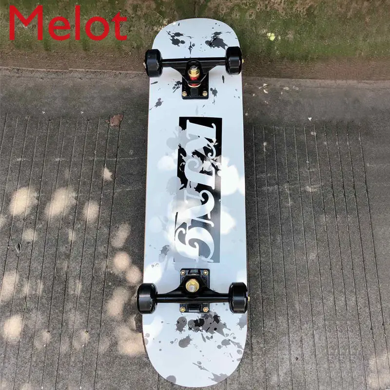 

Skateboard Longboard Adult Twin Tips Road Brush Street Four-Wheel Beginner Youth Professional Scooter