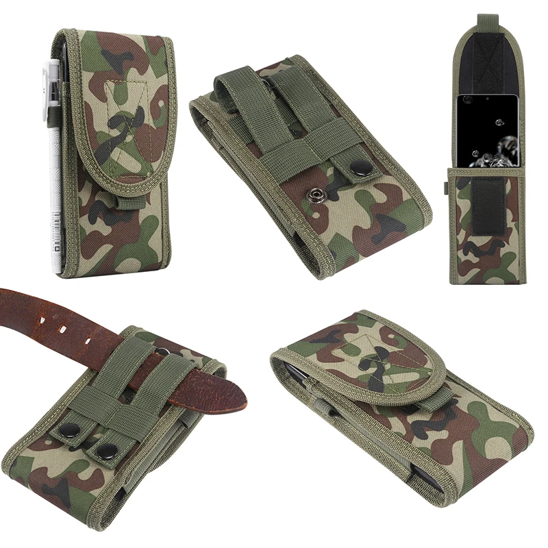 

Cinturón de camuflaje táctico militar funda Bolsa De Teléfono deportes al aire libre cartera militar bolsa del teléfono móvil ri