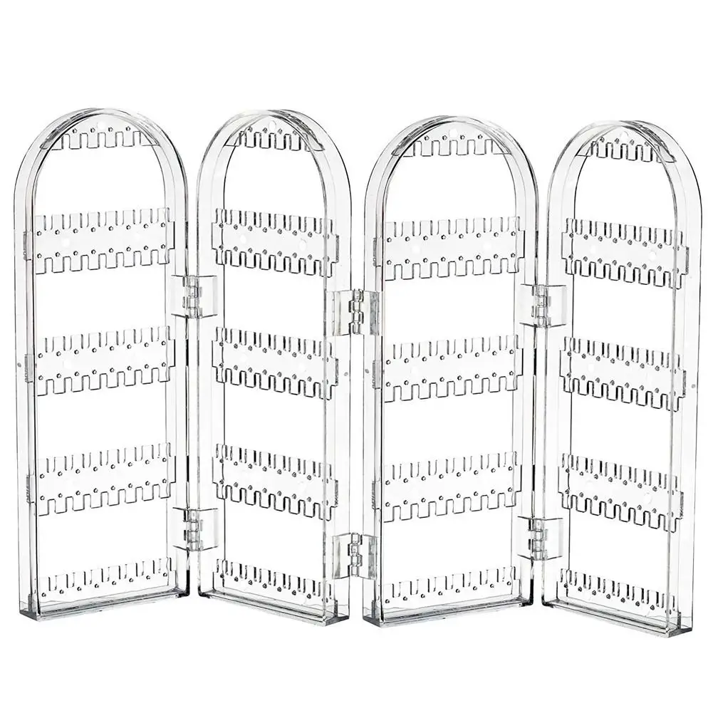 

Acrylic Foldable Jewelry Hanger Stand Earring Display Rack Necklace Bracelet Organizer Holder home decoration