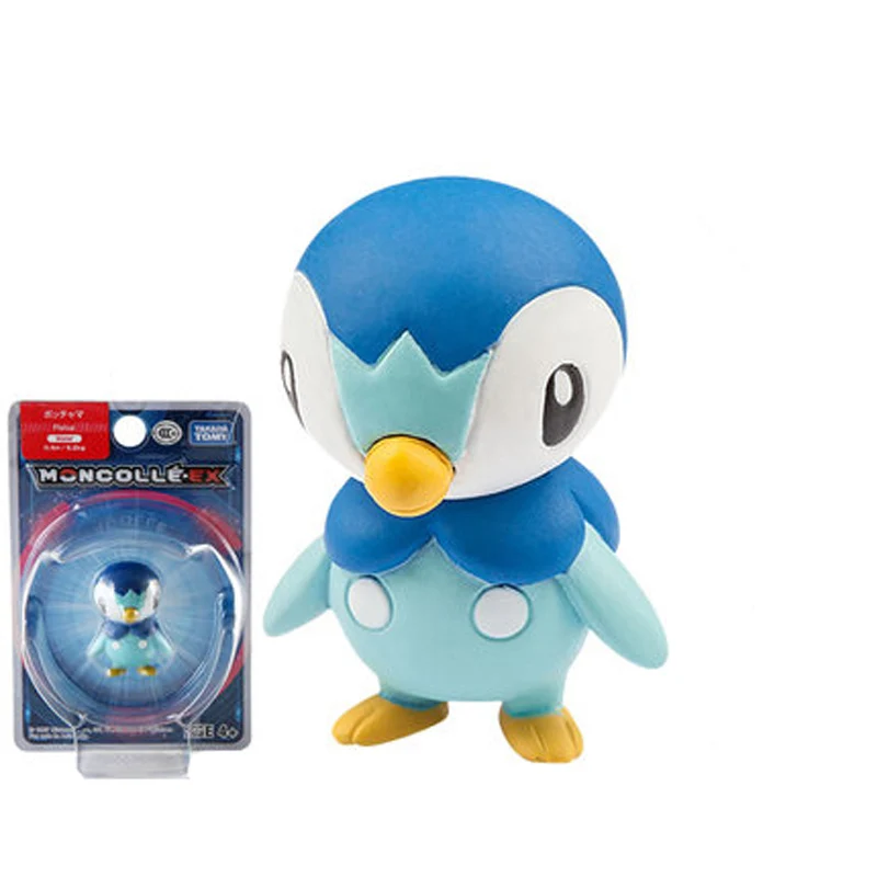 16 piplup Takara Tomy подлинный Покемон чармандер белка Mimikyu Raichu Mudkip Oshawott Пикачу snorlax 4 см коллекция игрушка фигурка подарки - Цвет: 16 piplup