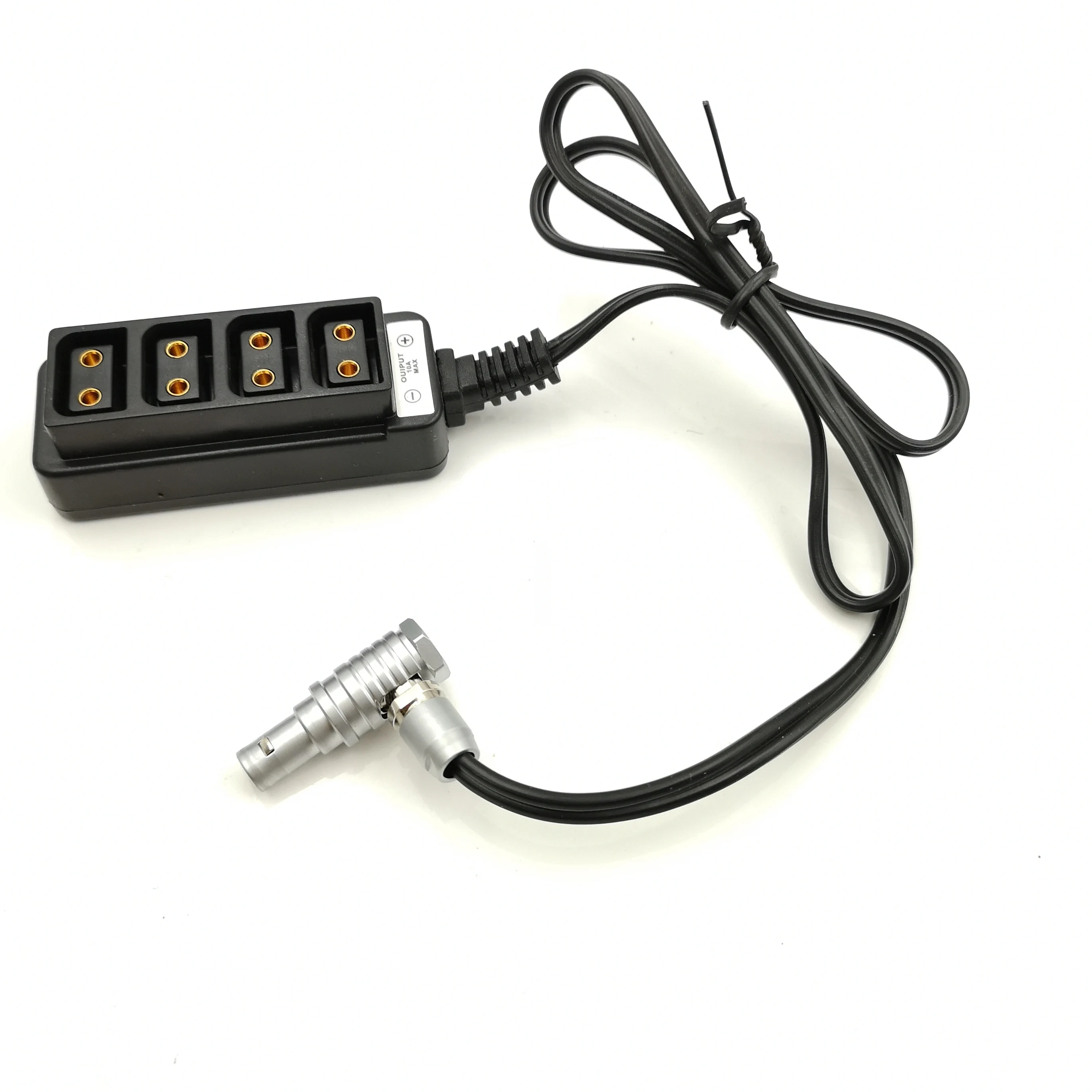 Elbow Plug Cable Мужской 2-контактный до 4-Порты и разъёмы P-tap D-tap Адаптер Распределительная коробка сплиттер Питание кабель для ARRI ALEXA TILTA красный Камера Teradek - Цвет: Elbow Plug Cable