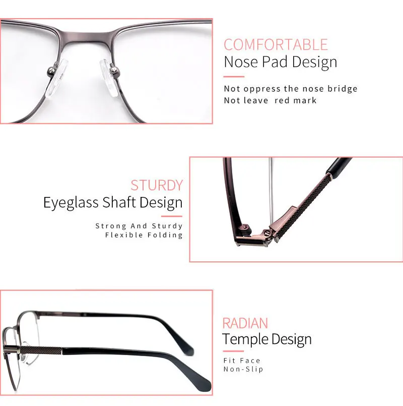 KANDREA 2020 Модные женские и мужские очки с металлической квадратной оправой