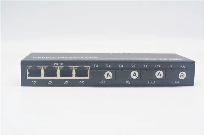 Оптоволоконный/т приемопередатчик 4 портовый 10/100 м Ethernet передача и 100 оптический