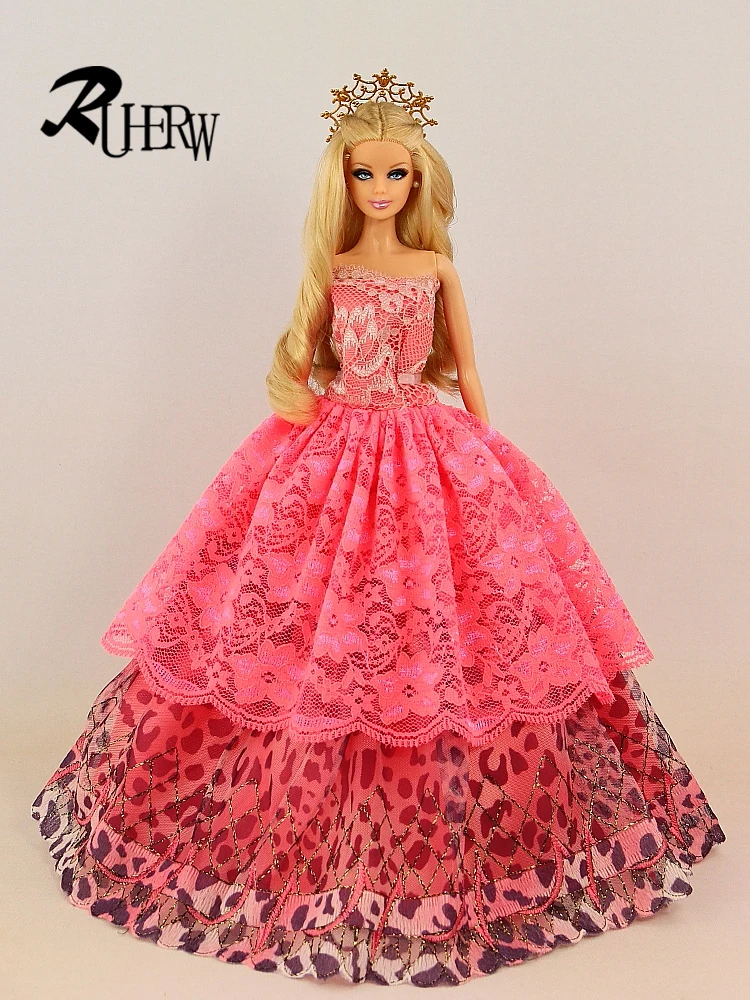 30 шт./лот (платье + обувь вешалка) новое платье ручной работы для куклы Барби