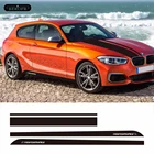 M характеристики для BMW 1 серии F20 F21 F40 M135i 2011-на дверь боковые полосы наклейка на юбку Автомобильный капот крышка двигателя наклейка аксессуары