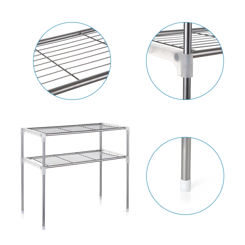 2 ярусная/3 ярусная Полочка для микроволновой печи кухонная полка органайзер