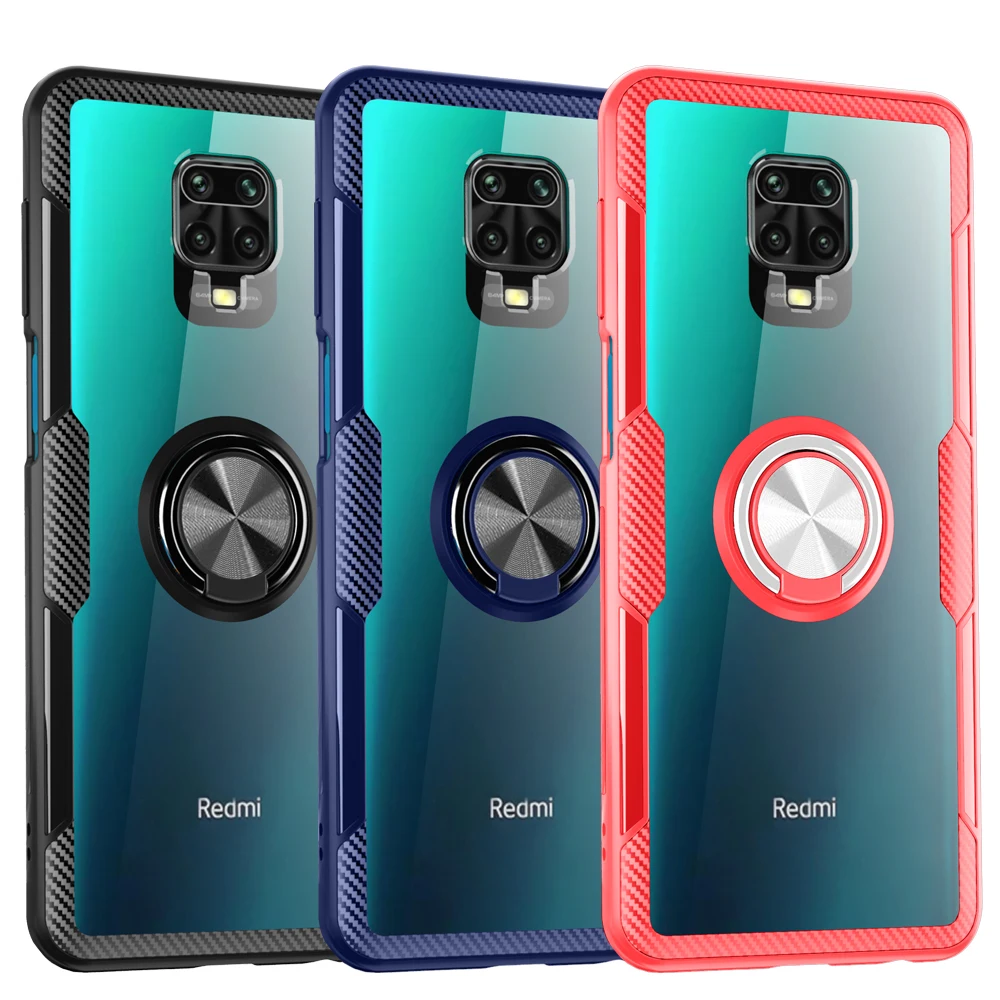 keysion ring case for redmi note 9s 9 pro max 8 pro 7 9a c clear shockproof phone cover for xiaomi poco x3 nfc mi 10t pro 9 lite free global shipping