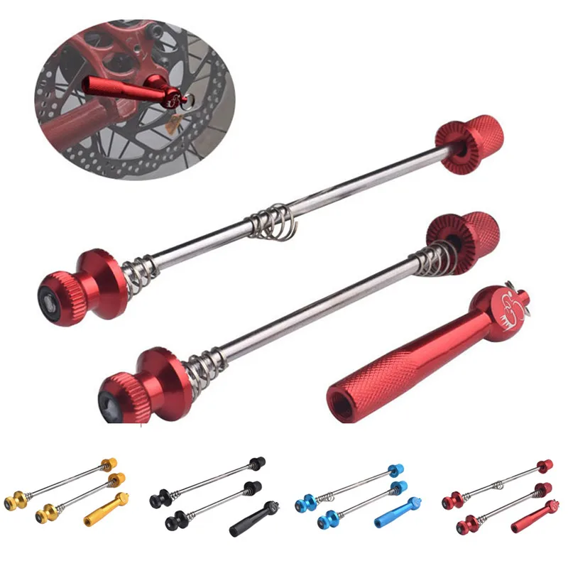 

Bicycle Wheels Locking Security Quick Release Post Anti Theft Skewers Mountain Road Bike Hub Quick Release Lever Accessories