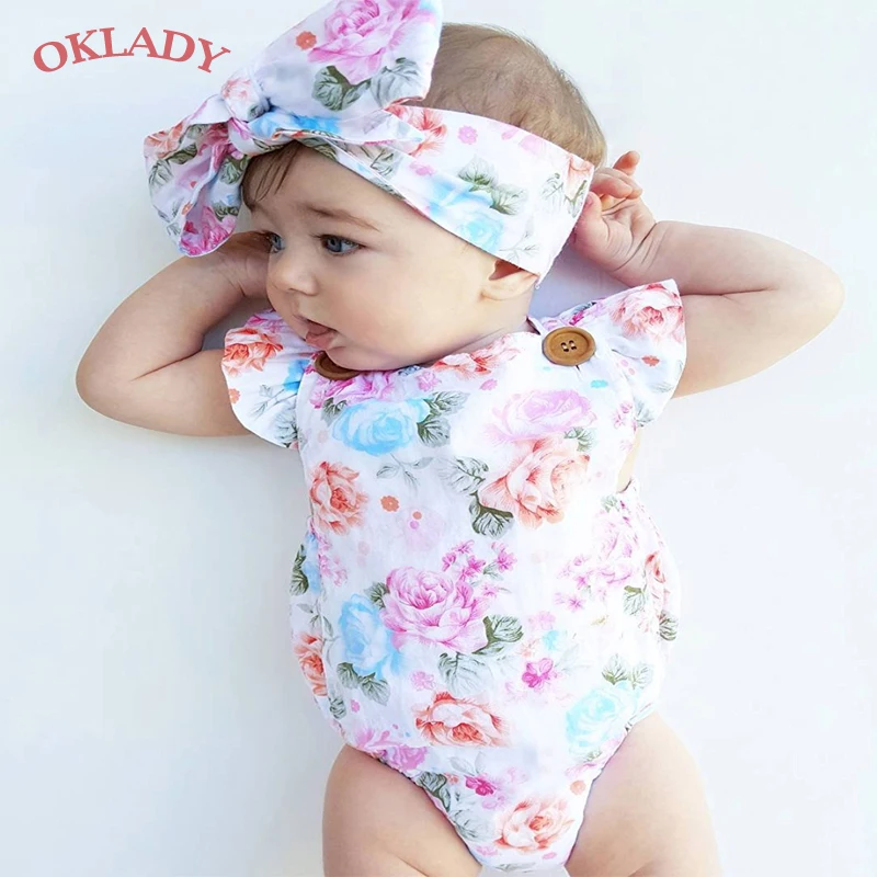 Oklady Одежда для новорожденных девочек боди без рукавов младенцев одежда с