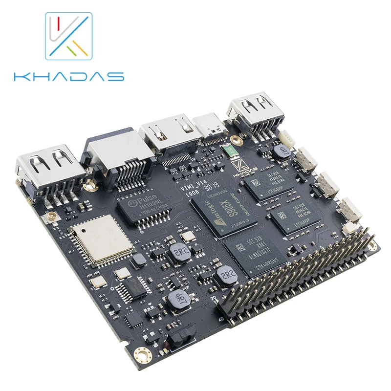 Четырехъядерная макетная плата Khadas VIM1 с открытым исходным кодом Amlogic S905X |