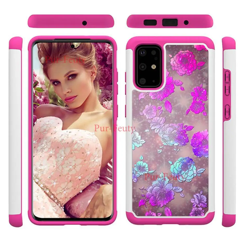 2 в 1 ТПУ + PC чехол для телефона Samsung Galaxy S20 Ultra S10 S10e 5G S7 S8 S9 Plus J3 2016 A5 2017 J7 2018 J2 Core Note 9