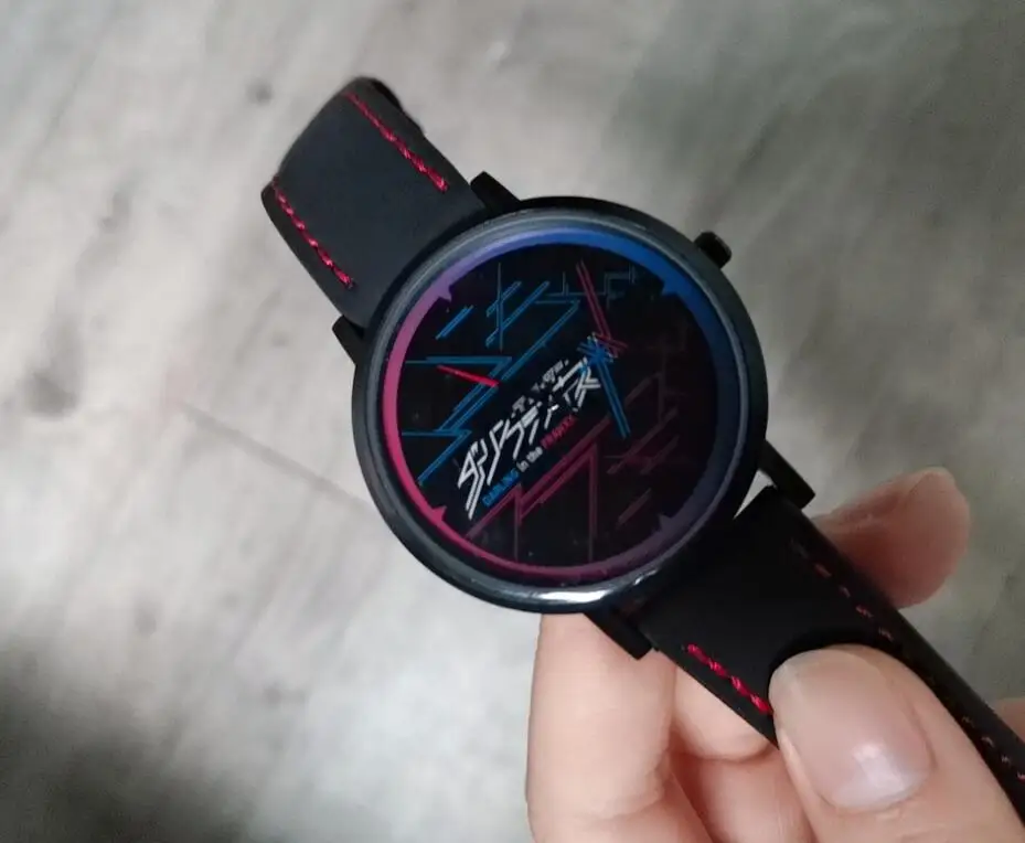 Аниме DARLING in the FRANXX Zero Two 02 Косплей водонепроницаемые часы наручные кожаные модные
