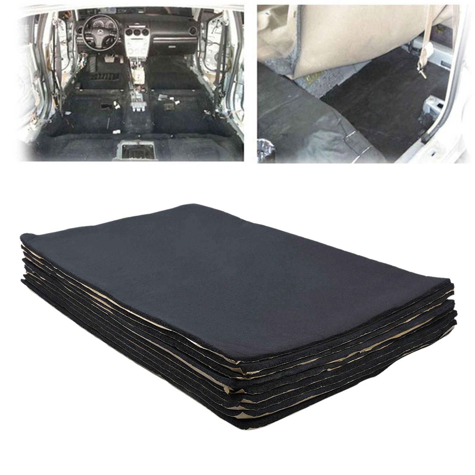 9x Car Sound Deadening Mat Audio Noise Heat Thermal Insulation Material | &amp Cotton
