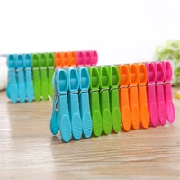 24 piece clothespins laundry clothespins nail clips plastic hangers clothespins household storage hooks towel clips