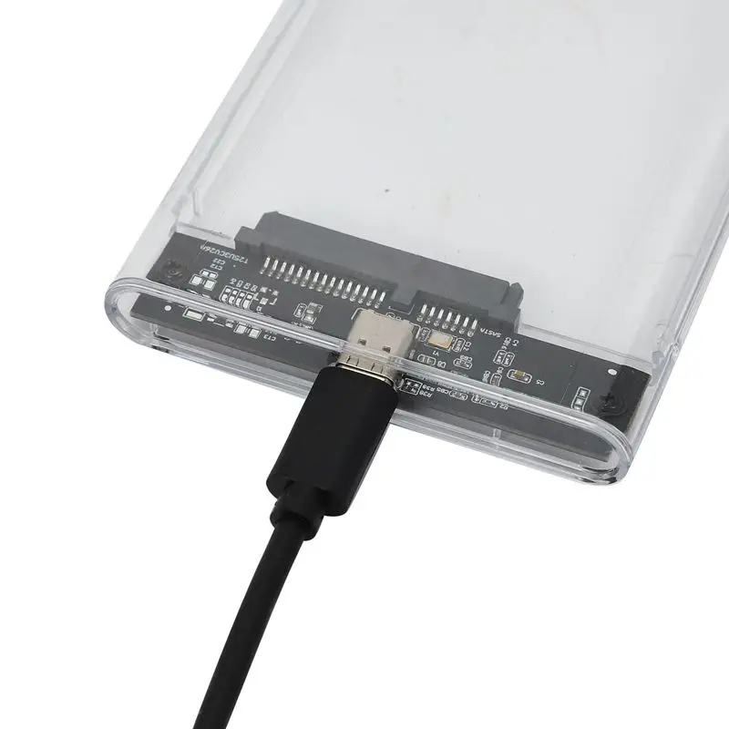 

2.5 Inch HDD Case SATA to USB 3.1 Adapter Support 8TB HDD SSD Enclosure 10 Gbps Transmission External Hard Disk Box