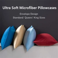 fatapaese microfiber pillowcases with envelope closure ultra soft and wrinkle resistant pillow cases standard queen king sizes