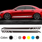 Полосатые наклейки для боковой двери автомобиля, виниловые аксессуары для Mercedes Benz W205 W204 W203 W212 W124 W108 W126 W176 W211 W168 W210 W177