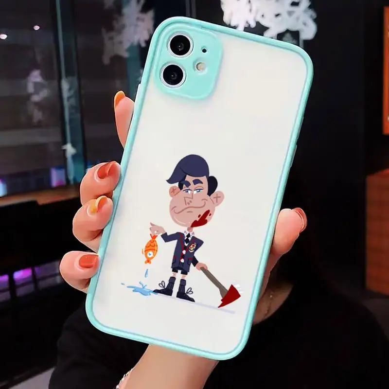 

The Umbrella Academy Cartoons five Phone Case Clear Funda matte transparent For blue iPhone 7 8 x xs xr 11 12 pro plus max mini