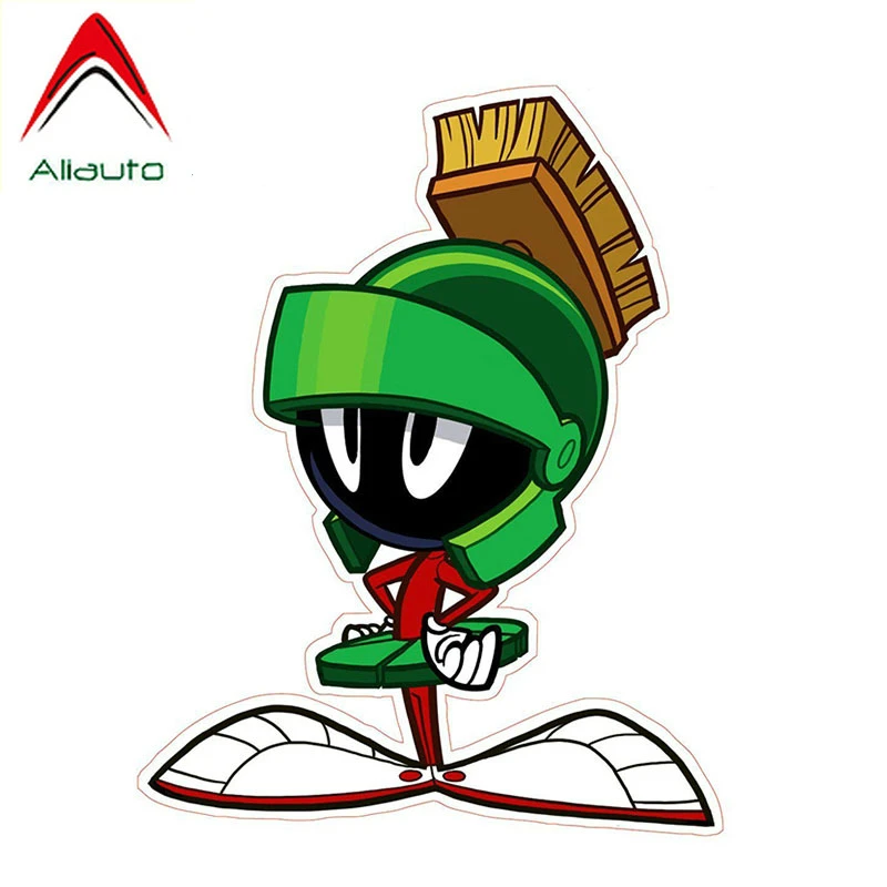 

Мультипликационные автомобильные наклейки Aliauto Marvin The Martian Decal JDM, автомобильный Стайлинг, виниловые наклейки, водонепроницаемые аксессуары ...