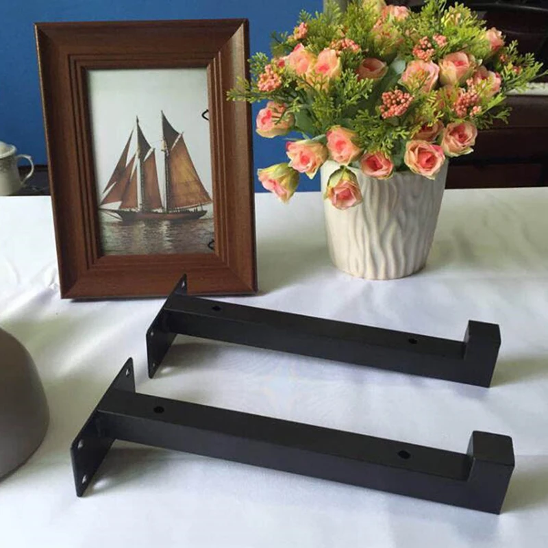 

Wall Mounted Shelf Bracket Heavy Duty Scaffolding Board Floating Bracket Industrial Iron Support Table 22.8cm / 27cm / 32.5cm