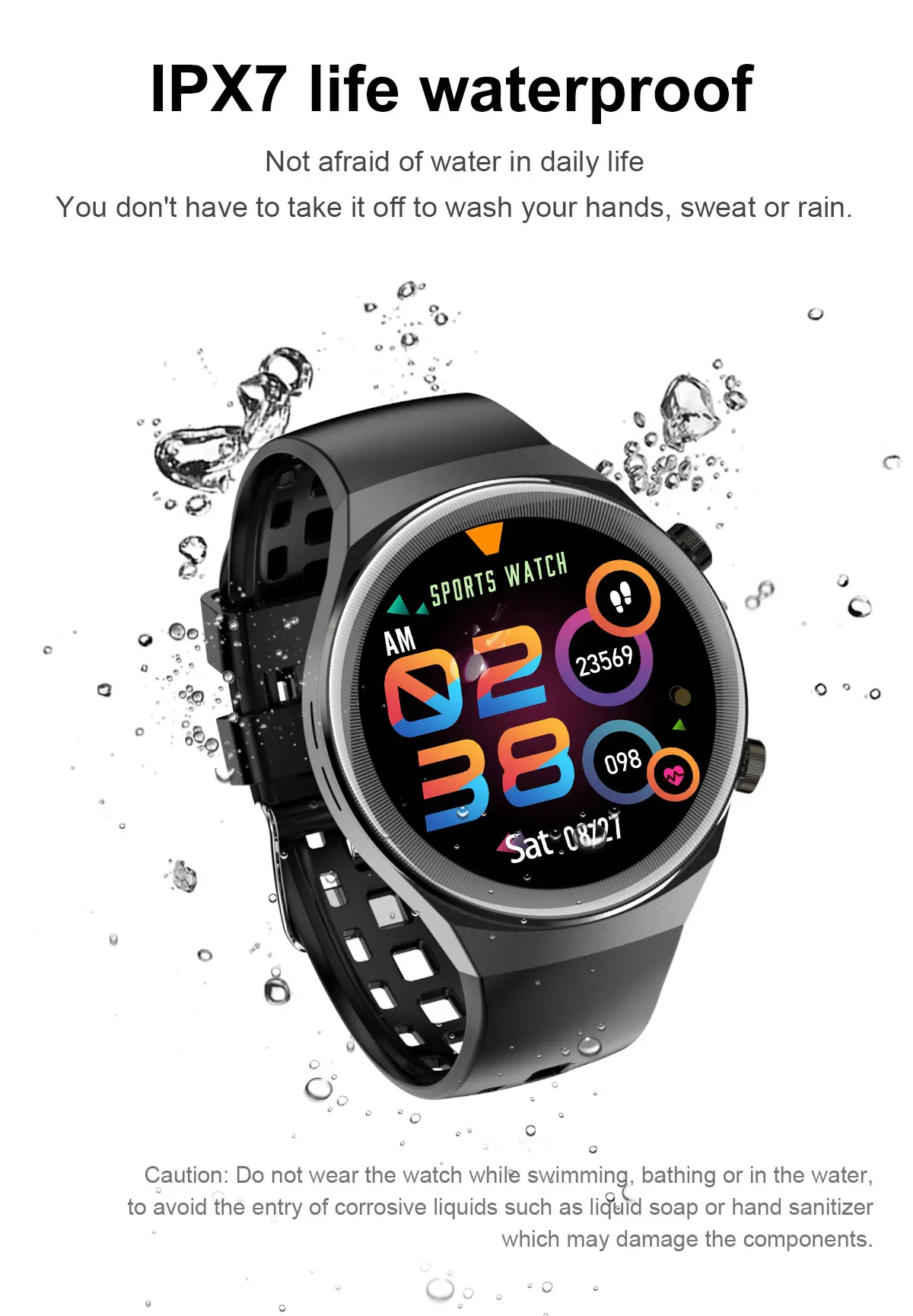 

2021 NEW Bluetooth Call Smart Watch Men Women Waterproof MTK2502 Passometer Smartwatch Fitness Bracelet Q8 For Android Huawei Mi