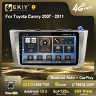 EKIY QLED DSP Android 10 Авторадио для Toyota Camry 2007 2008 2009 2010 2011 стерео мультимедийная навигация GPS No 2din DVD плеер