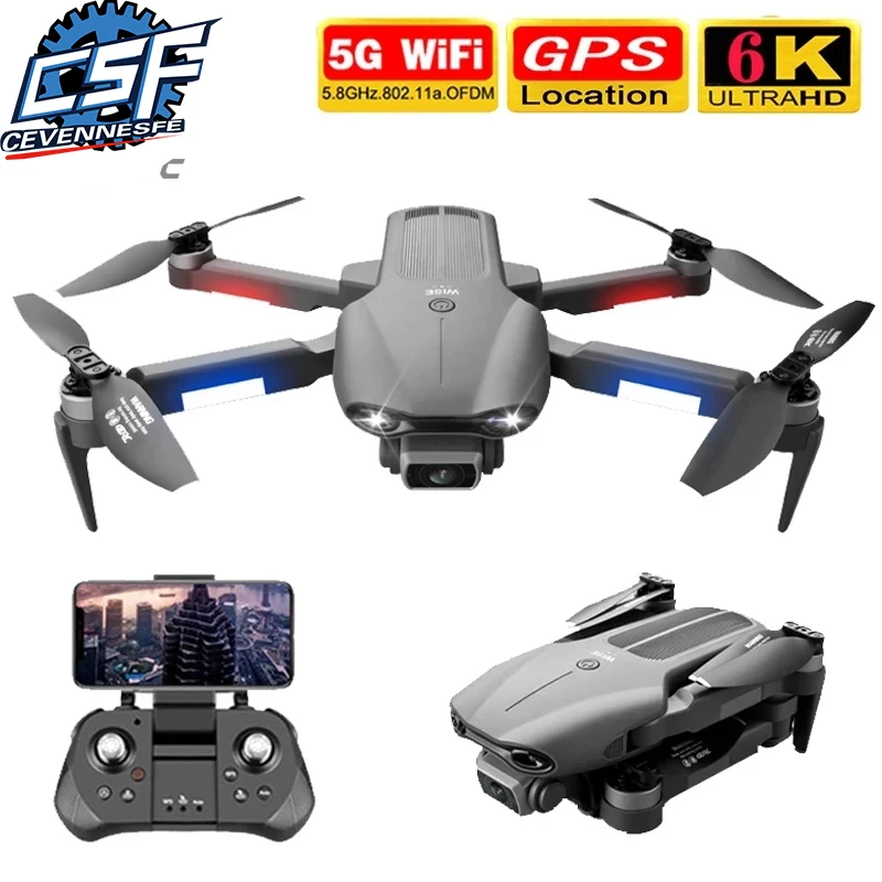 Новый F9 дроны 6K с двойным Hd 4K Камера Профессиональный GPS 5G FPV Бесщеточный мотор