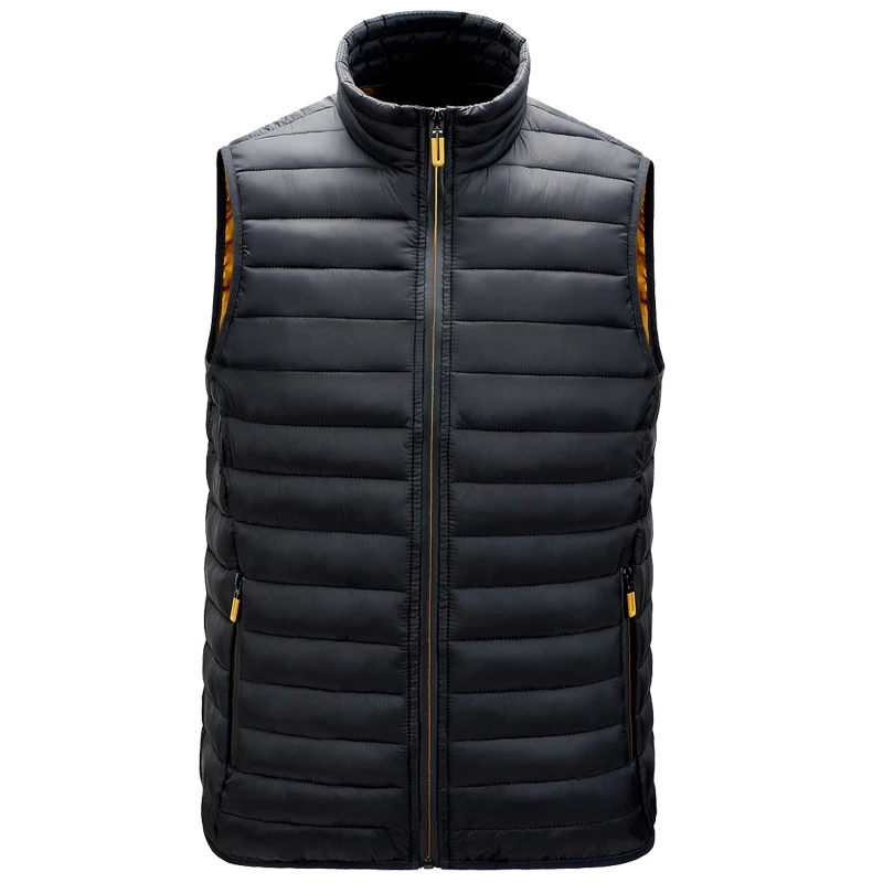 

LN Men Vest Jacket Winter Waterproof Warm Sleeveless Men Jacket Fashion Hooded Casual Vest Detachable Hat Autumn Thicken Coat