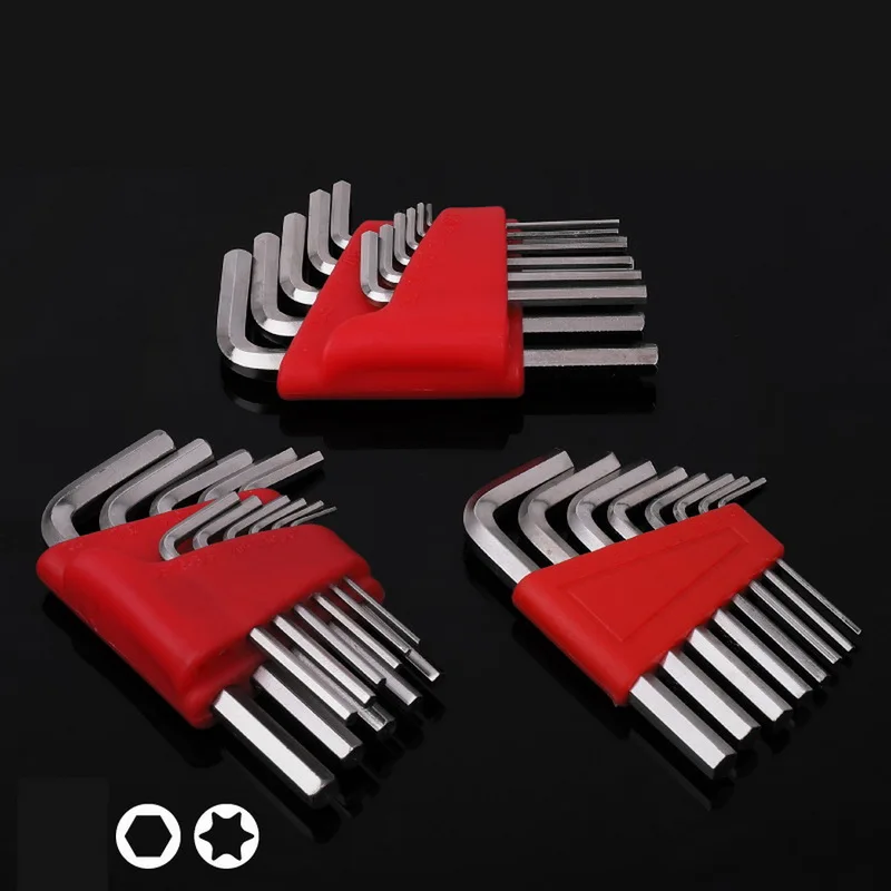 

5/8/11 Pcs Hex Allen Key Allen Wrench Metric Inch L Wrench Metric Short Arm Tool Set Bicycle Accessories