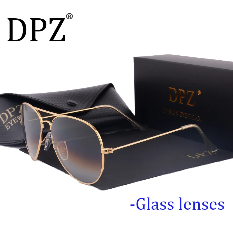 

Стеклянные линзы DPZ градиентные женские солнцезащитные очки для мужчин 58 мм 3025 зеркальные G15 Gafas брендовые дизайнерские солнцезащитные очки...