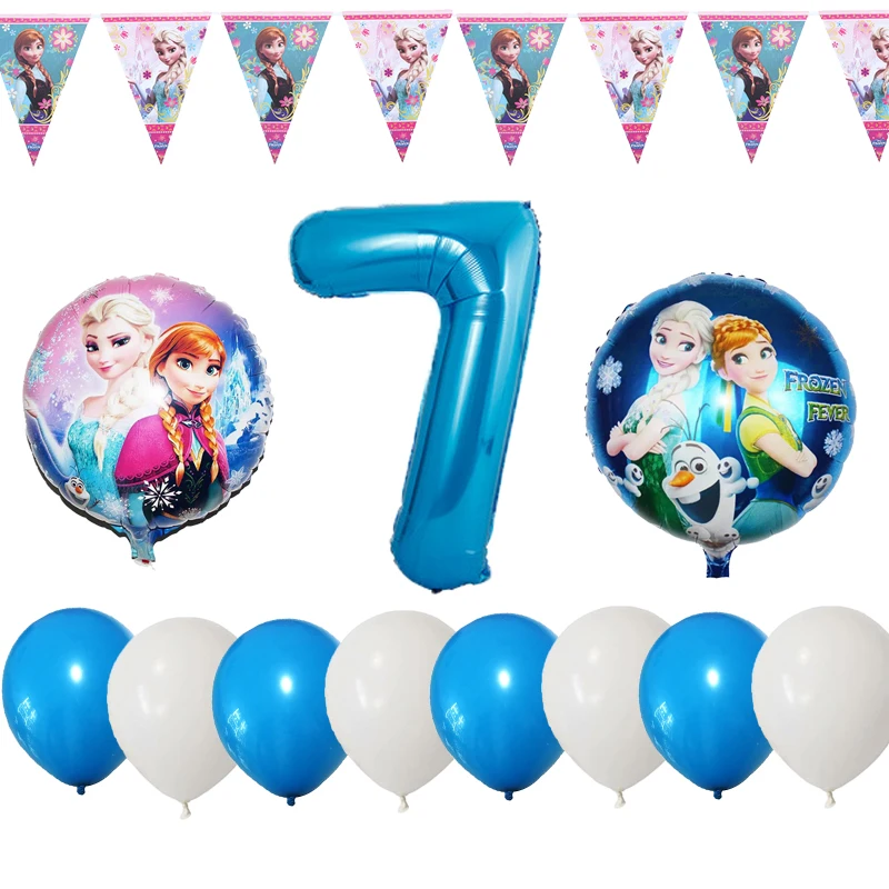 12 шт. Дисней Холодное сердце тема 1st Wish день рождения фольгированный шар детский душ вечерние украшения С Днем Рождения шар