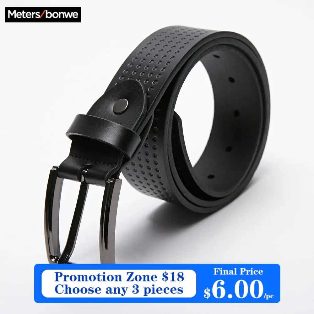 Мужской ремень Metersbonwe роскошный классический винтажный из натуральной коровьей