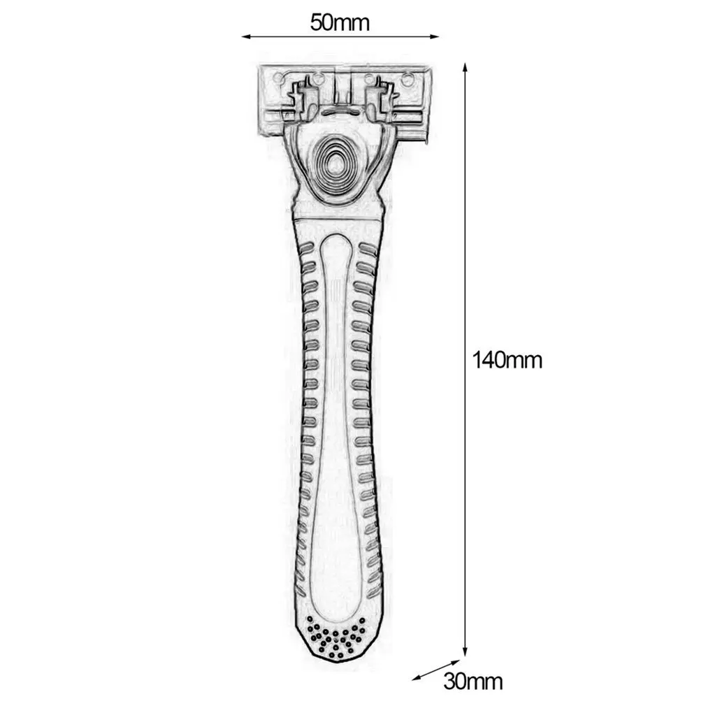 

Professional Women Razor Six-layer Blades For Unwanted Whole Body Hair Removing With 4 Razor Heads Color Random No Electric