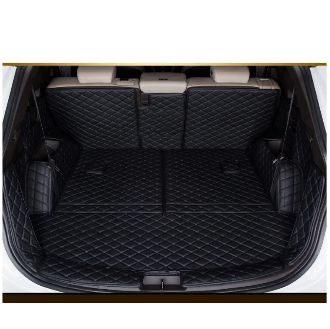 for hyundai santa fe leather car trunk mat cargo liner 2013 2014 2015 3rd generation