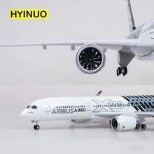 47 см 1/142 масштаб самолет Airbus A350 прототип XWB Самолет Модель W светильник колесо литье под давлением пластиковая Смола самолет для сбора
