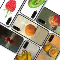 fruit art oil painting phone case for redmi 9 5 s2 k30pro silicone fundas for redmi 8 7 7a note 5 5a capa